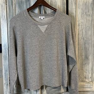 Splendid Cropped Grey Sweatshirt Size Medium